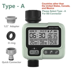Automatic Digital Garden Irrigation Timer - Intelligent Outdoor Watering System for Efficient Water and Time Management (Type-A)