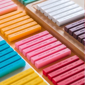 Pennello per gesso a 60 colori 6 confezioni di bastoncini di gesso morbido materiale di protezione ambientale pittura professionale dai colori vivaci 1