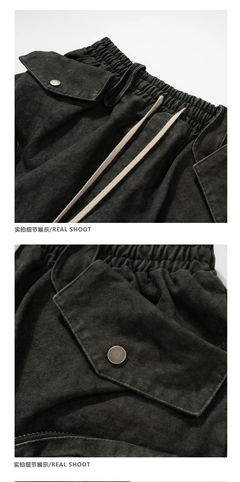 【massnoun】21ss★ TYE-DYED CARGO POCKET SHORT PANTS Men's Cargo Jeans Shorts Denim Shorts Baggy Male Summer