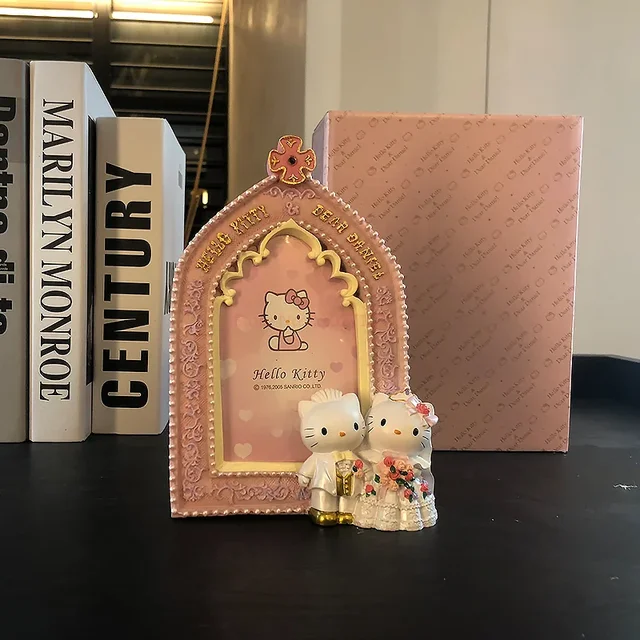 산리오 헬로 키티 호박 마차 수지 사진 프레임