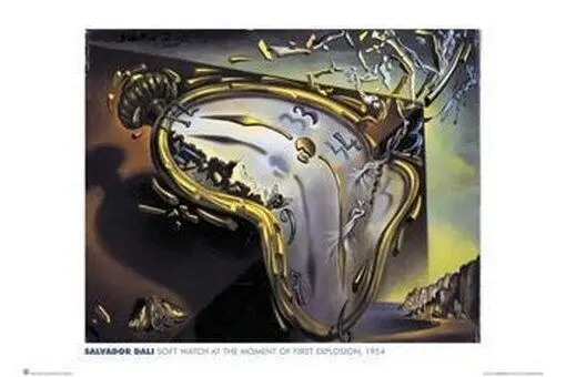 

SALVADOR DALI POSTER Soft Watch Explosion HOT NEW 24X36