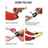 1pc Outdoor Ski Board Connector Kids Teach Aids Ski Equipment Double Board Head Connect Rope Children Skateboard Holder Beginner 5