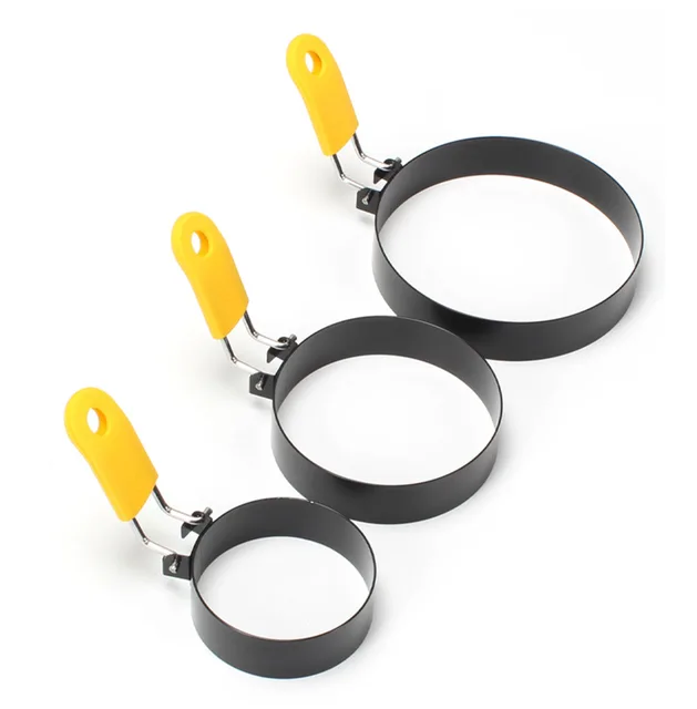 Pro Round Pancake Mold with Egg Ring Nonstick Stainless Steel Breakfast Maker Tool for Crepes Home & Commercial Use Cooking Mold 5