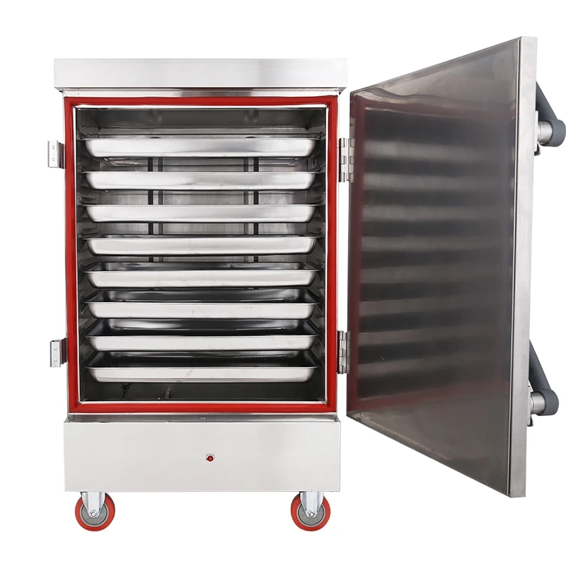 Food Cart Commercial Rice Steamer 6 8 10 Plates Independent Control Seafood Steam Engineering Model Fast Steaming Oven стойка вертикального глажения laurastar steam cart 156 0045 898