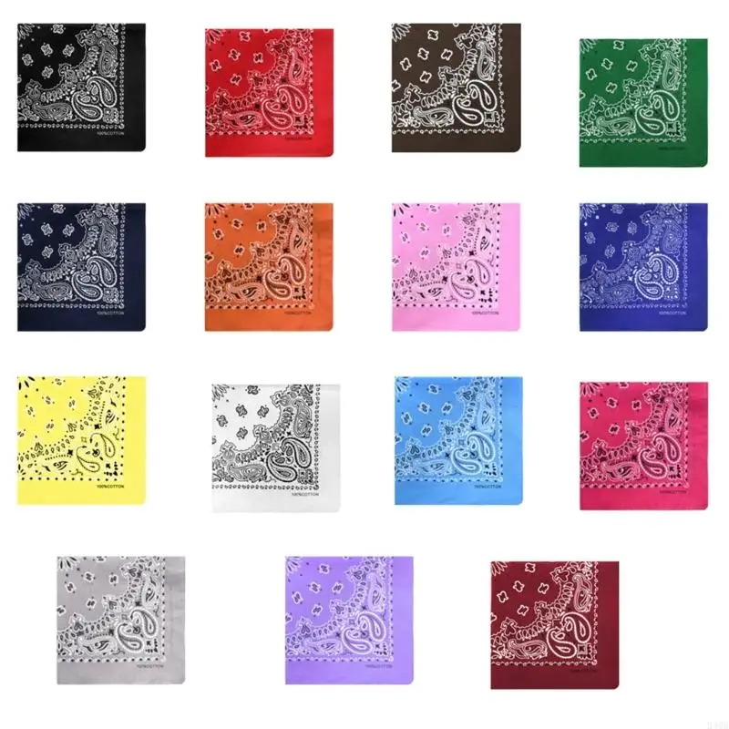 Cotton Bandanas Outdoor Scarf Breathable Stylish Headscarf Versatiles Headscarf printed scarf,neck gaiter scarf