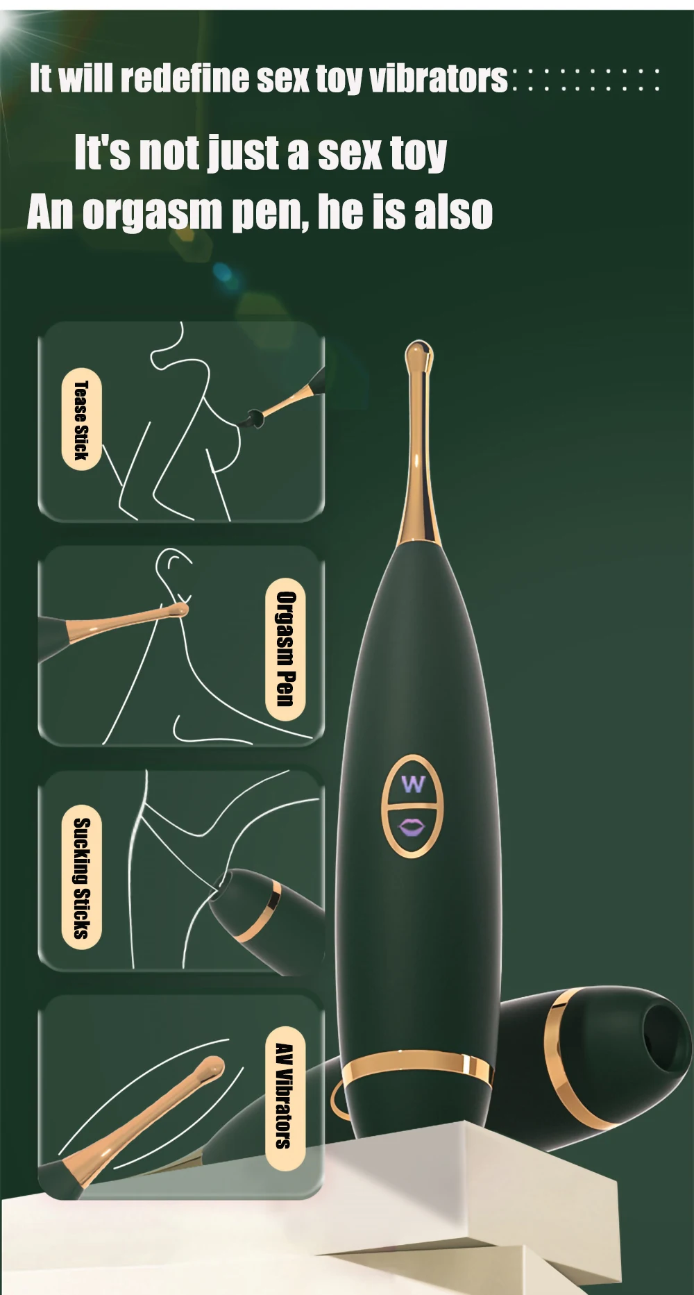 Godemichet vibrateur point G, stimulateur de Clitoris et de vagin — free download