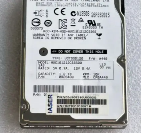 For 0T6TWN HUC101212CSS600 1 2T SAS 12GB 2 5 inch server hard disk