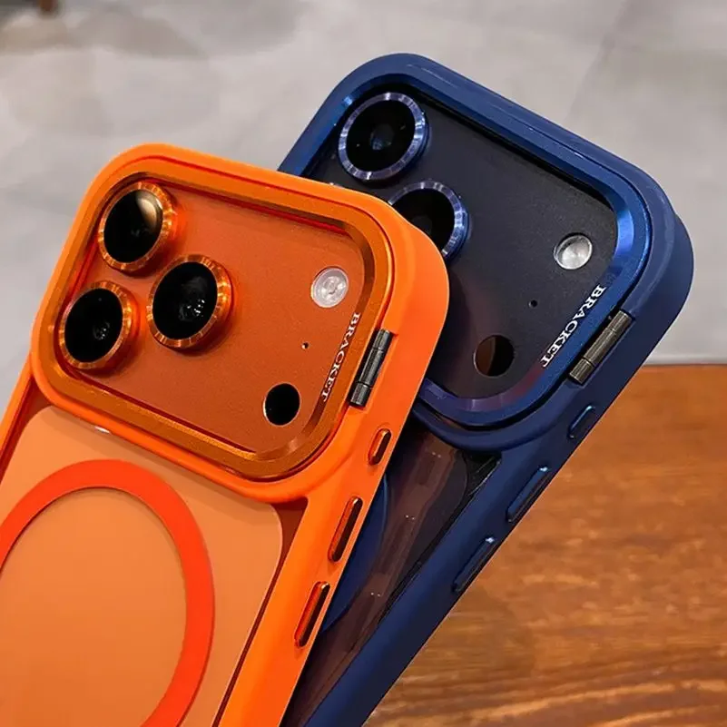 New Camera Bracket For Magsafe Case for iPhone 17 Pro Max 17 Air 16 15 14 Plus 11 12 13 Pro Max With Wrist Strap Lens Film Cover 4