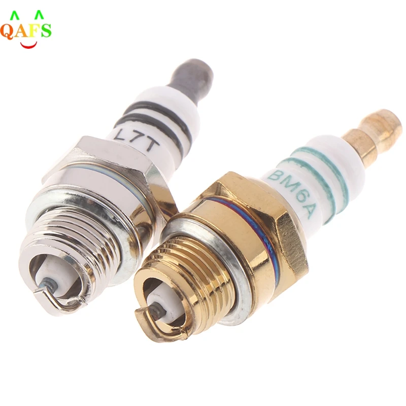 1PCS BM6A Spark Plug Glow Plug Replacemnet for 2-stroke Chainsaw Lawn Mower Strimmer