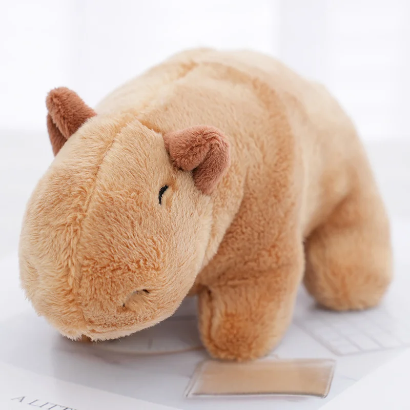 

18cm Cute Capybara Plush Toys Soft Stuffed Brown Simulation Capybara Dolls Kids Birthday Christmas Present