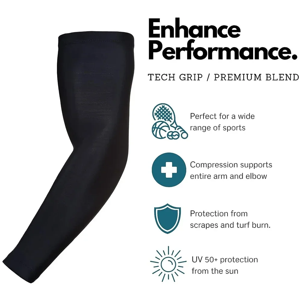 Compression Arm Sleeve For Men & Women Cooling Sun Protection