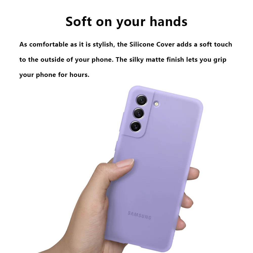 silicone cover with s pen Hàng Chính Hãng Samsung Galaxy S21 FE Ốp Lưng Cao Cấp Silicon Cover Samsung Galaxy S21FE Tấm Bảo Vệ Vỏ & Hộp silicone case samsung