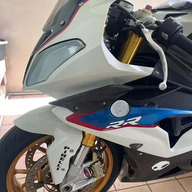 フェアリング BMW S1000RR 2015-2016 S 1000RRマットブラックの左右下側フェアリング Left Right Lower Side Fairing For BMW S1000RR 2015-2016 S 10 DS フェアリング BMW 2015-2016 S1000RR ブルーレッドシャーク歯射出