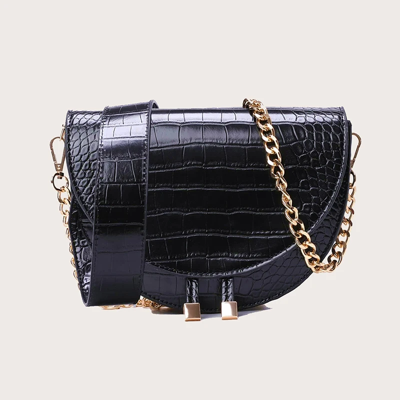 Golden Chain Accessories Metal Extension Chains Underarm Crossbody Shoulder Bag Belt Replacement Bags Strap For Women's Bag