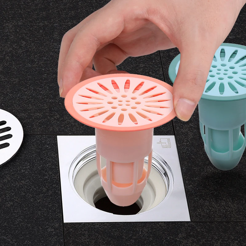 Shower Drain Stopper Bathroom Floor Drain Deodorant Core Kitchen Sink Strainer Filter Hair Trap Plug Toilet Sewer Cover drain stopper
