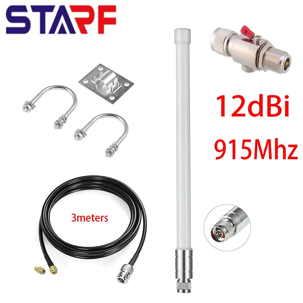 Per Rak Nebra Bobcat Elio Hotspot Miner 12Dbi Antenna Kit 868Mhz 915Mhz All'Interno All'Aperto Con Cavo Da 10 Piedi All'Interno All'Aperto