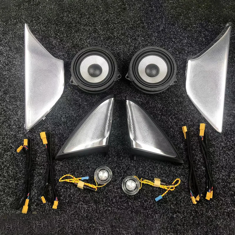 LED 커버 스피커, BMW G30 G31 5 시리즈 도어 오디오 트위터, 미드레인지 서브우퍼 앰비언트 라이트 및 다이아몬드 커버