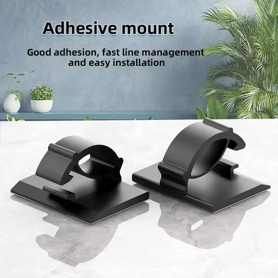 접착식 차량용 케이블 충전기 라인 클립 와이어 코드 클립 벽걸이형 홀더 관리 데이터 라인 와인더 고정기 타이 정리기