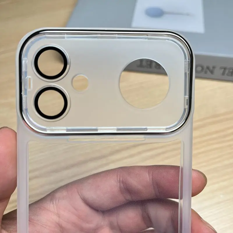 Magnetic Ultra-Thin Transparent Shockproof Silicone Phone Case with Lens Protection