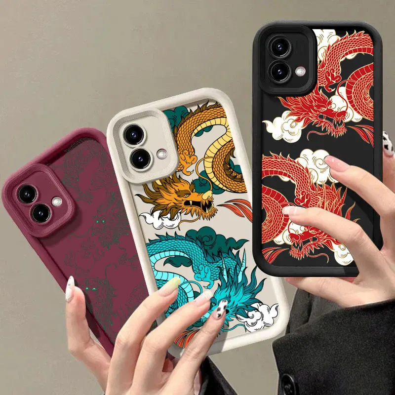 Dragon Pattern Clouds Phone Case Cover