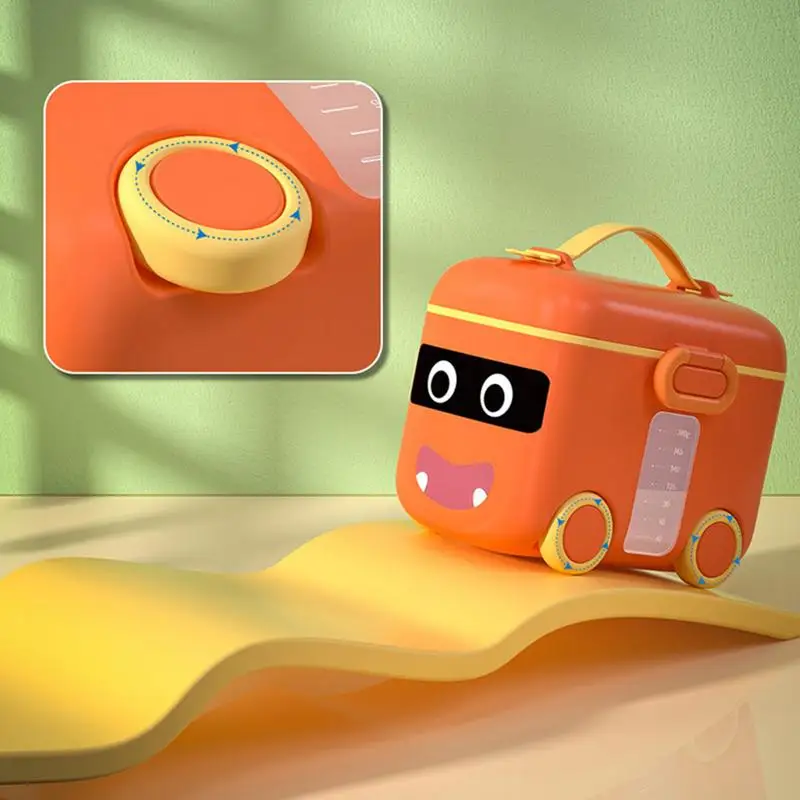 Portable Baby Milk Powder Formula Dispenser Cute Car Food Storage Box Essentiales Cereal Infant Milk Powder Box Snacks Container
