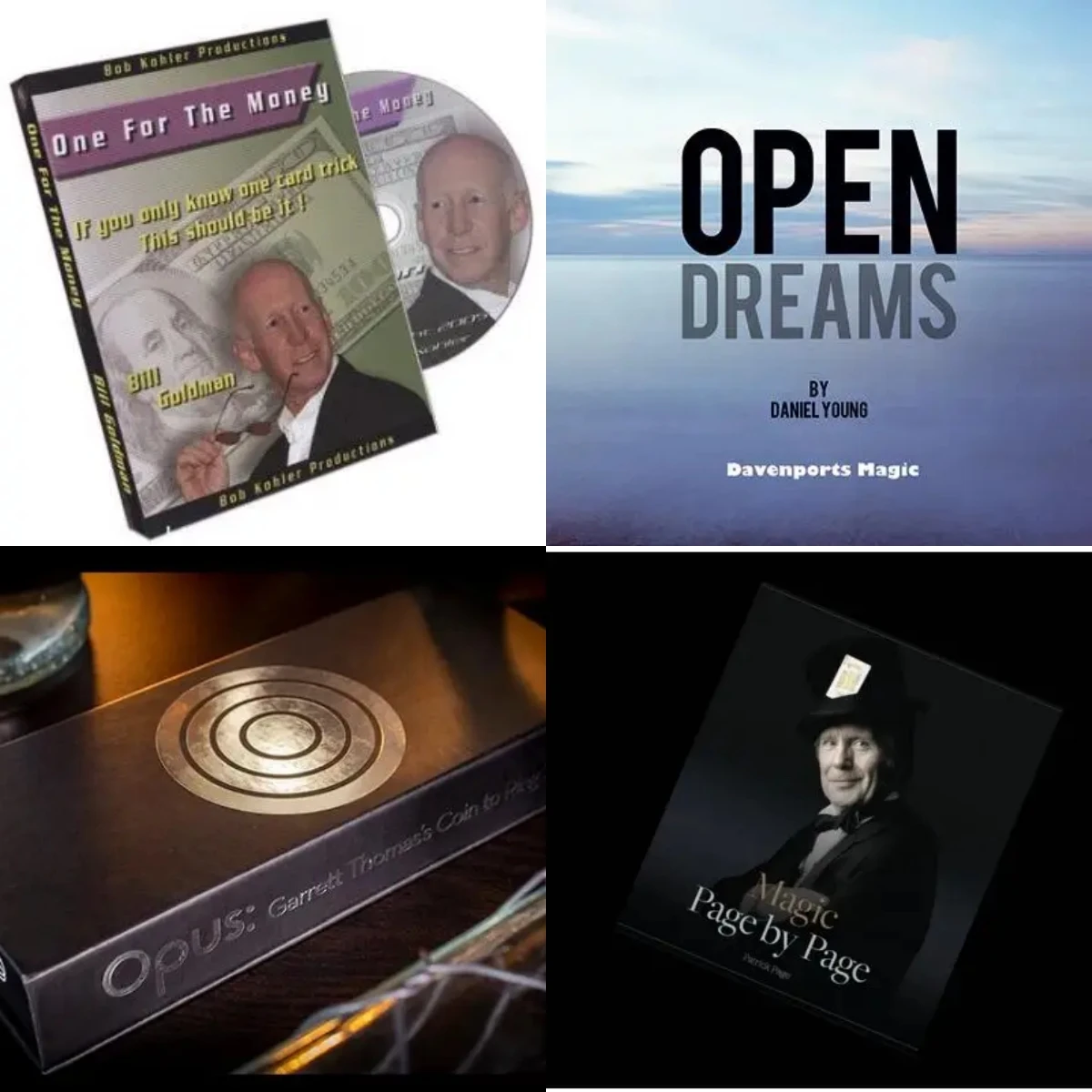 

One for The Money by Bill Goldman，Open Dreams by Daniel Young，Opus by Garrett Thomas，Patrick Page - Magic Page by Page-magic