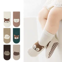 Children Baby Leg Warmer Long Socks Kids Spring Autumn Clothing Boy Girls Toddler Cartoon Mid Calf Socks Non-slip Shoes 2