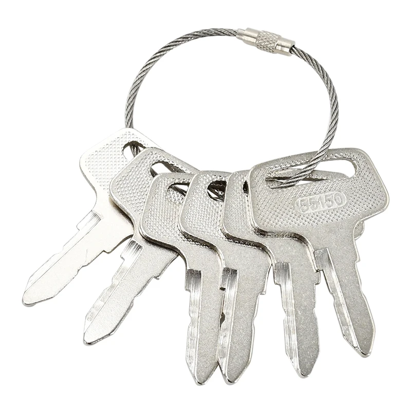 6Pcs Ignition Key 37410-55150 37410-55 Compatible with Kubota Tractor B1550 B1750 B2150 BX1500 BX1800 BX1830 BX22 BX2200 BX2230