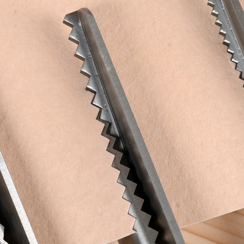Handmade Triangle Serrated Edge Scissors for Hair and Tailoring - Lace and Wave Cutting Scissors