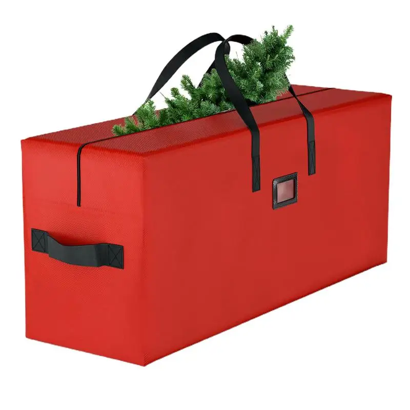 Christmas Tree Storage Bag Large Size Tree Bag Solid Handle Ornament Storage Box Dust-Proof Christmas Box Artificial christmas tree storage bag