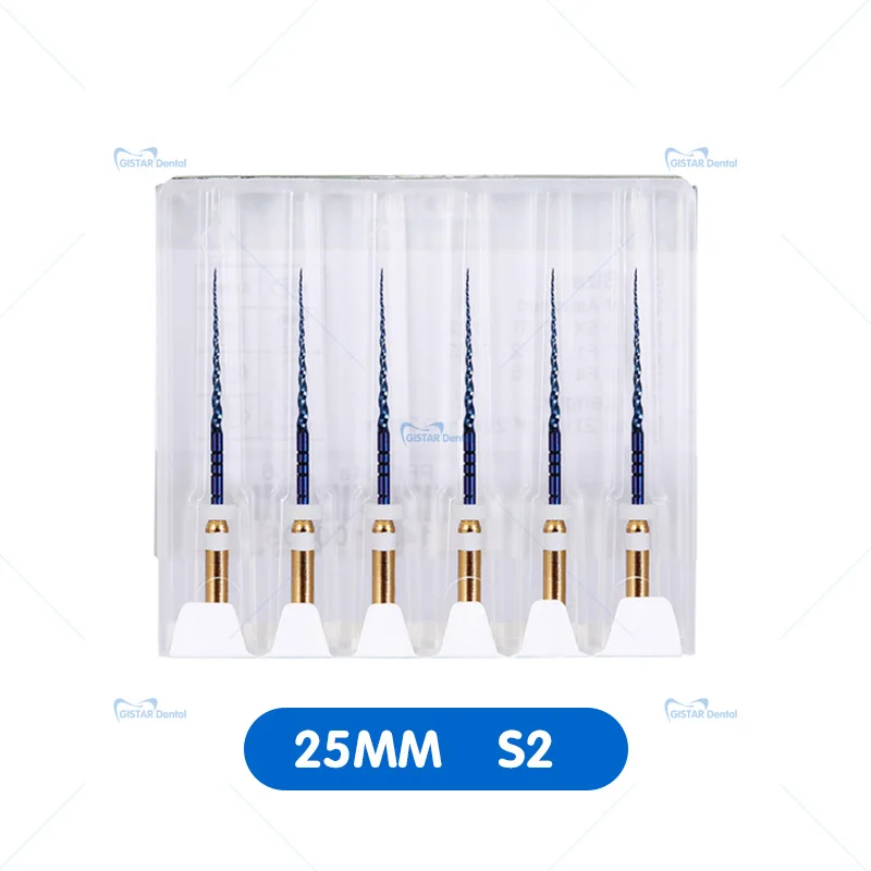 Dental Kanal Wurzel Dateien 25mm/21mm/19mm Zahnarzt Werkzeuge Wärme Aktiviert Kann Biegen für Vorbereitung Wurzel Kanal Behandlung SX-F3 6 teile/schachtel – Detail 17