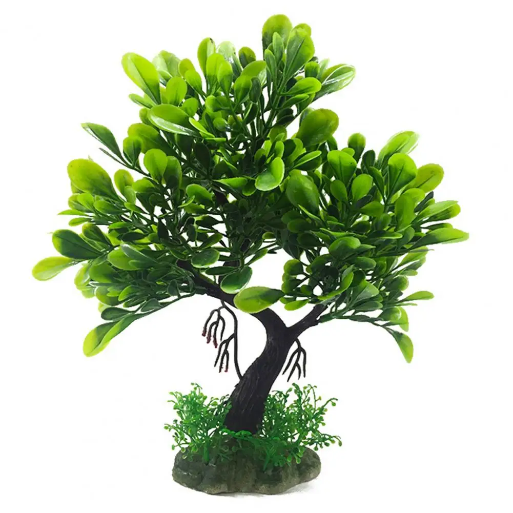 Fish Tank Ornaments Fake Aquatics Plants High Imitation Decorative Fadeless Artificial Water Weeds for Fish Tank Decor