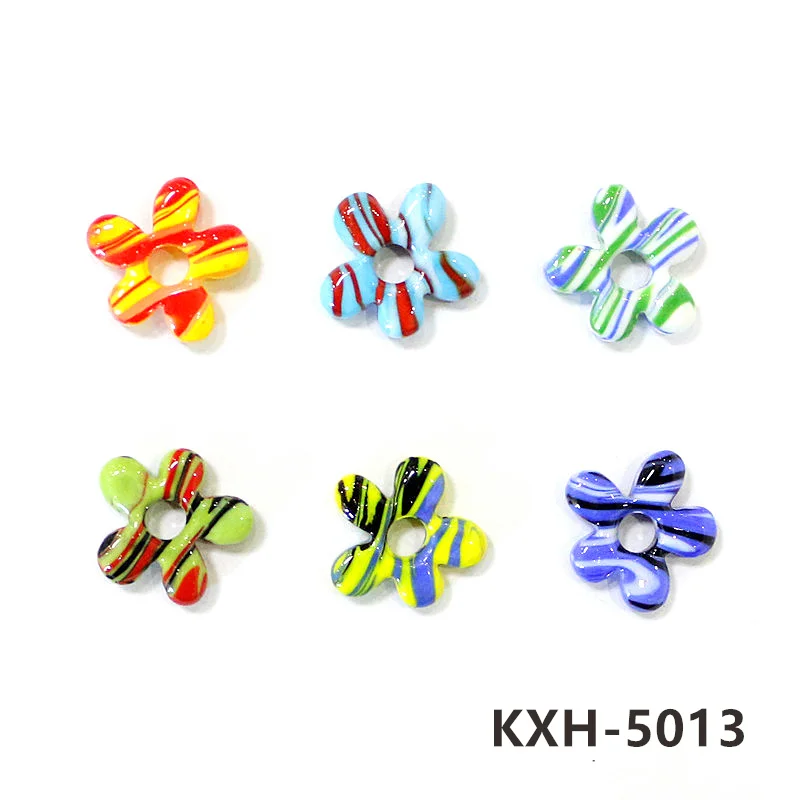 thumbnail image 1 of 6 piezas de miniadornos de flores de cristal con forma irregular, bonitos adornos para fiestas de bodas y Navidad, accesorios colgantes de joyería para niñas, 1 of 5