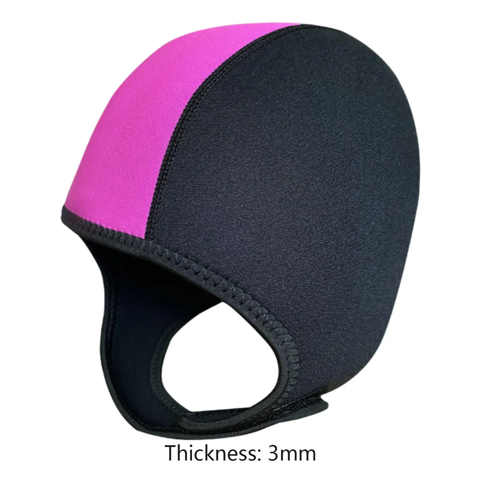 Scuba Diving Hood 3mm Neoprene Diving Wetsuit Hood with Chin Strap Swimming Hat for Kayak Swimming Underwater Winter Sailing