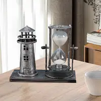 Vintage Style Hourglass Sand Glass Decorative Sand Timer for Ornament Cabinet Living Room 1