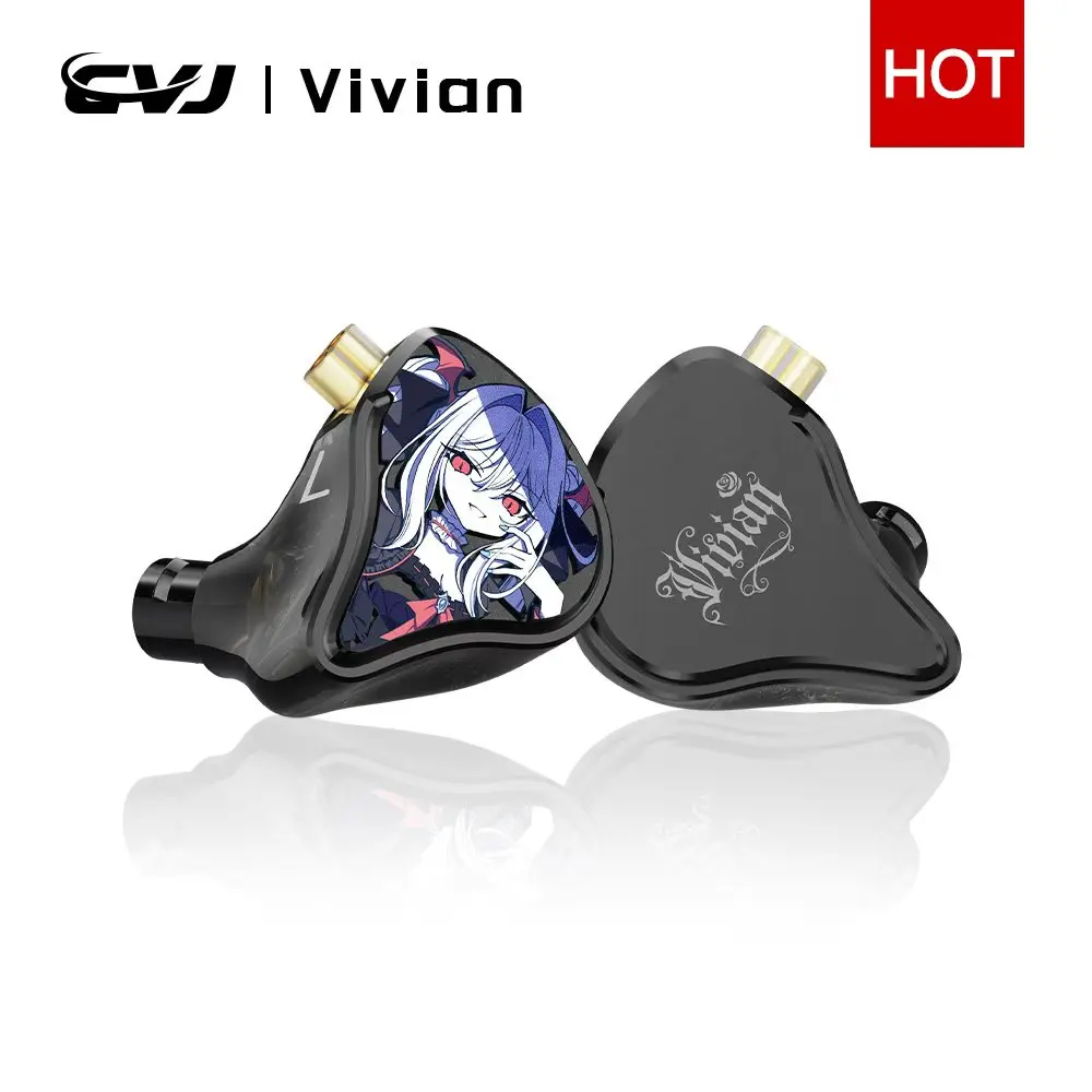 In Ear Earphones CVJ Vivian 10mm Dynamic Driver suitable for Music and Gaming 0.78mm Detachable Cable HiFi Sound Quality