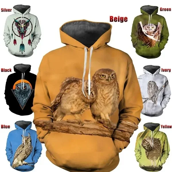

Graphic Hoodies for Men and Women, 3D Printed, Animals, Hip Hop Sweater, Harajuku Pullover, Tops, Women's Clothing, Fashion Y2k