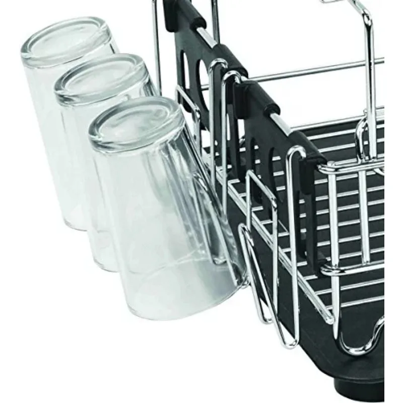 https://ae01.alicdn.com/kf/S0185b782c6534b4cb38b3213f50343958/Home-Basics-Dish-Drainer-Deluxe-Black-Plate-Rack-Home-Organization-and-Storage-Kitchen-Accessories-Organizer-Shelves.jpg