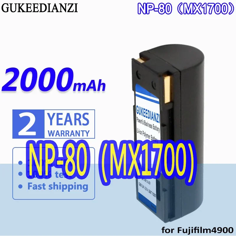 

2000mAh High Capacity Replacement Battery For Fujifilm Fuji FinePix 4900 4800 Zoom MX-1700 MX-2700 MX-2900 Batteries