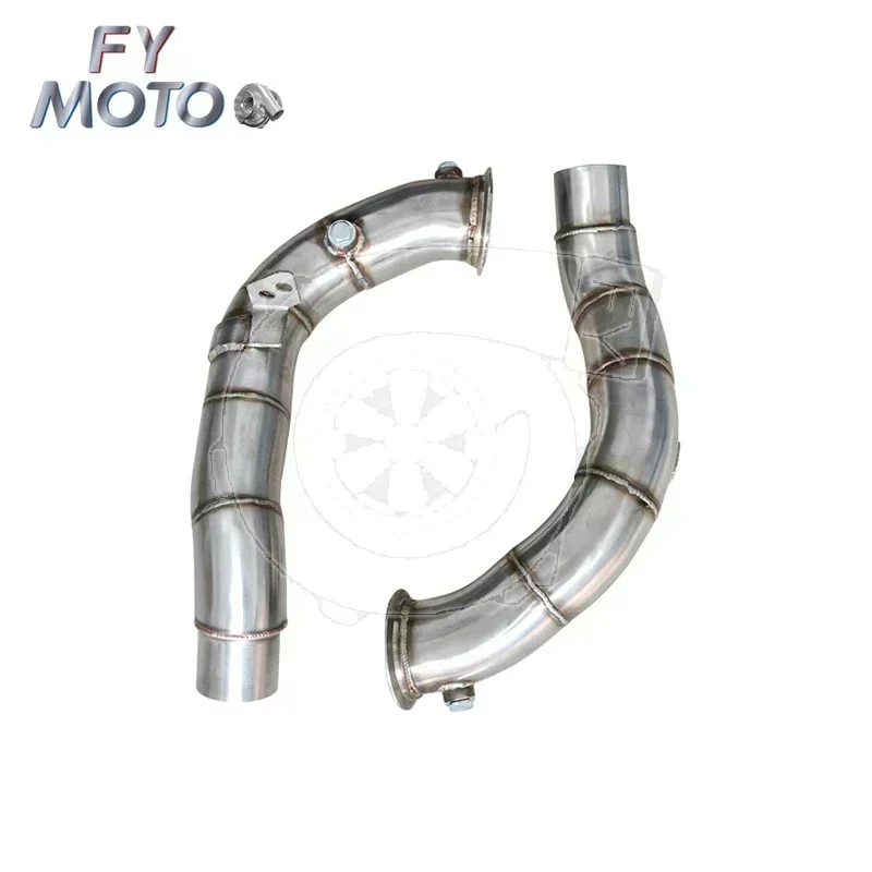 Exhaust Downpipe For BMW F10 M5 2012+ F13 M6 2012+ without cat 80MM S63 engine