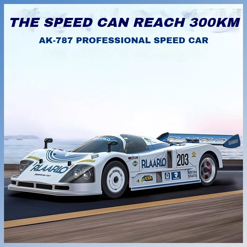 RLAARIO RC Cars AK-787 Flat Sports Car 1:10 Carbon Fiber Brushless Electric Professional Speed Racing Simulation Model Car Gift 2
