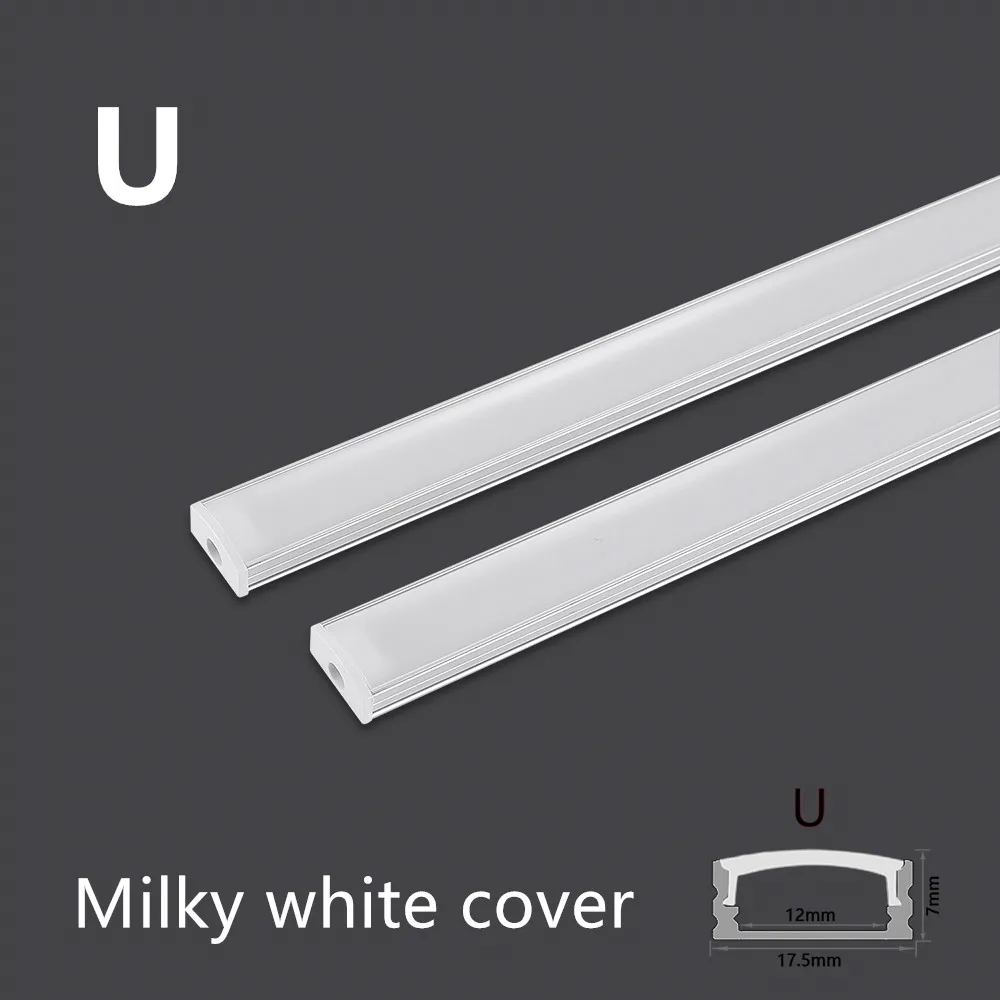 LED Aluminum Channel 2-30 sets / pack 0.5m perfil aluminio led Corner Profile Holder for LED Strip Light Bar Cabinet Lamp Kitchen led light led cabinet light led light bar