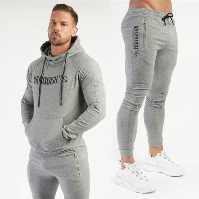 Conjunto de 2 piezas de chándal de tendencia con capucha para hombre,  Sudadera con capucha, pantalones de chándal, ropa deportiva para trotar,  ropa de