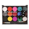 15 Colors Face Body Painting Non Toxic Safe Water Paint Oil with Brush Christmas Halloween Makeup Party Tools 4