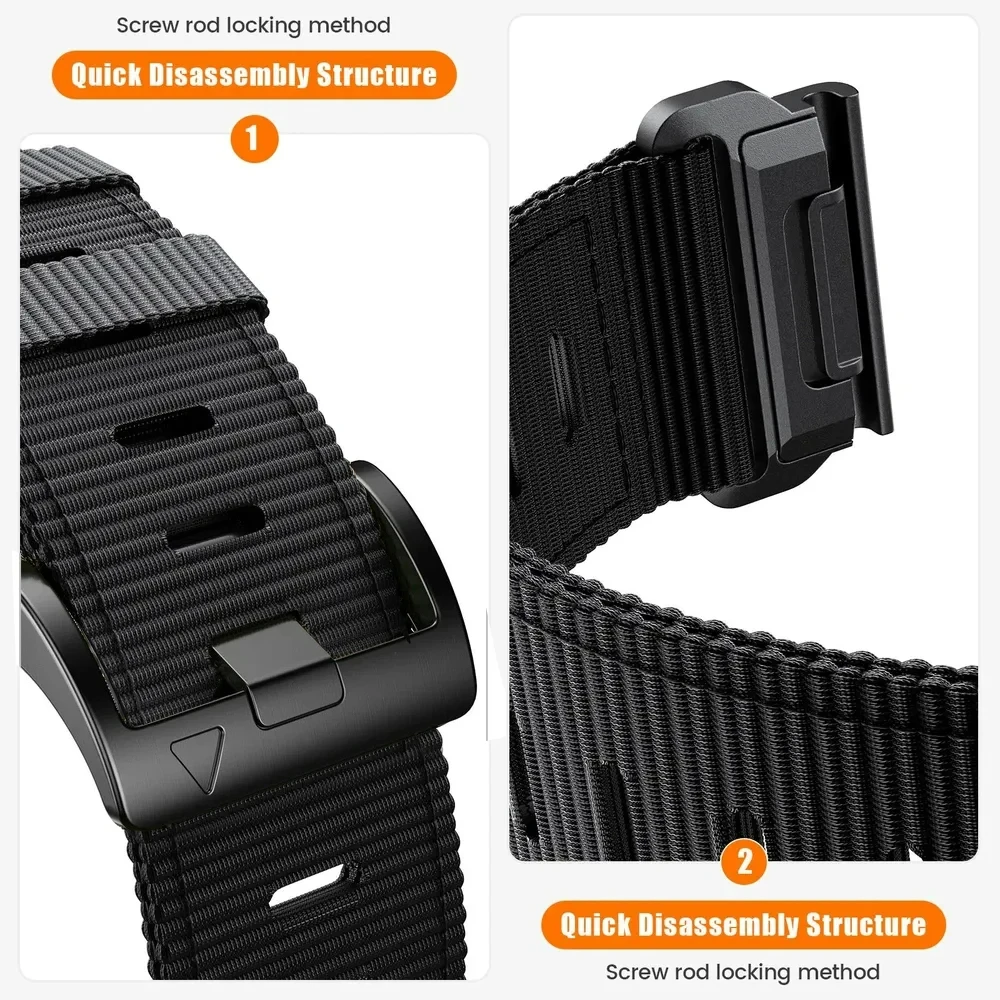 Nylon Quick Release Watch Strap - 22mm/26mm Adjustable Wristband