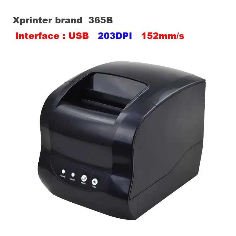 Free shipping Xprinter 3inch Thermal label printer Barcode printer Qrcode sticker printer canon pocket printer Printers