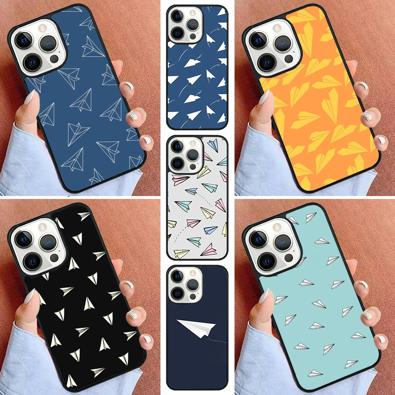 Travel The World Paper Plane Aircraft Phone Case Per Iphone 15 14 Pro 11 13 12 Mini X Xr Xs Max Se 2020 6 7 8 Plus Cover Capa