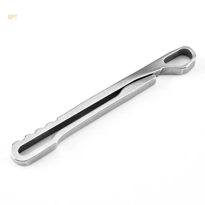 2pcs Keychain Pocket Clip Key Rings Belt Clip Stainless Steel Hanging Buckle Lightweight Keychain Hook Key Rings Holder 714F