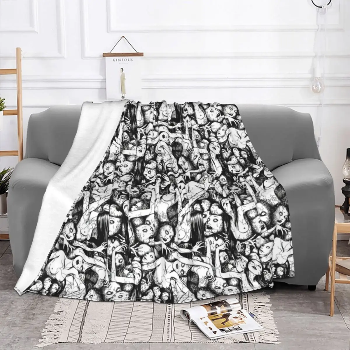 Kawakami Tomie �ö��� ��� ���� �ִϸ��̼� ������ ���� ħ�� ����� 150*125cm ħ�뺸 �� ���