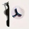 Stainless Steel Eyelash Extension Tools, Curved Eyelash Tweezer, False Eyelashes Applicator Tweezer, Lash Brush 2